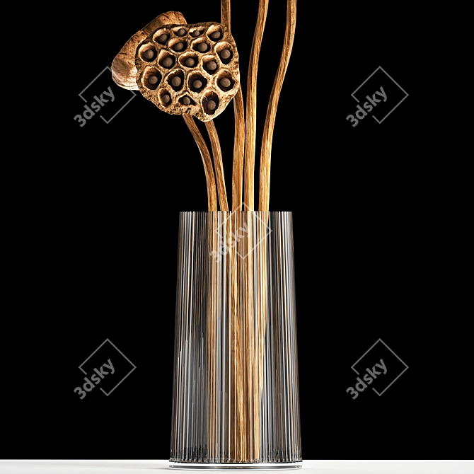 Lotus Bouquet: Natural Decor for Interiors 3D model image 4