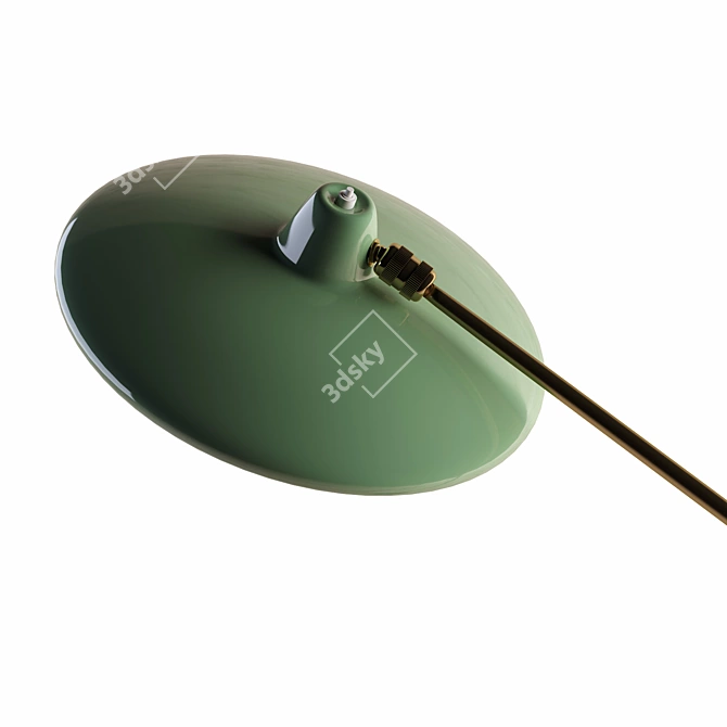 Stylish Green Stilnovo Floor Lamp 3D model image 3