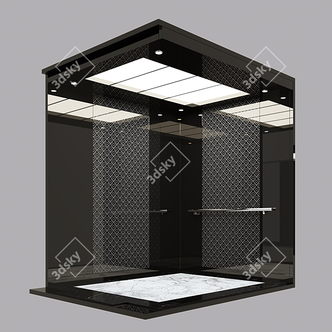 Versatile Elevator Cabinets: 6 Compact Options 3D model image 2