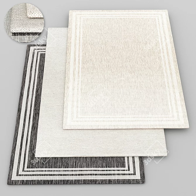Egean Rug: Handcrafted Perfection 3D model image 1