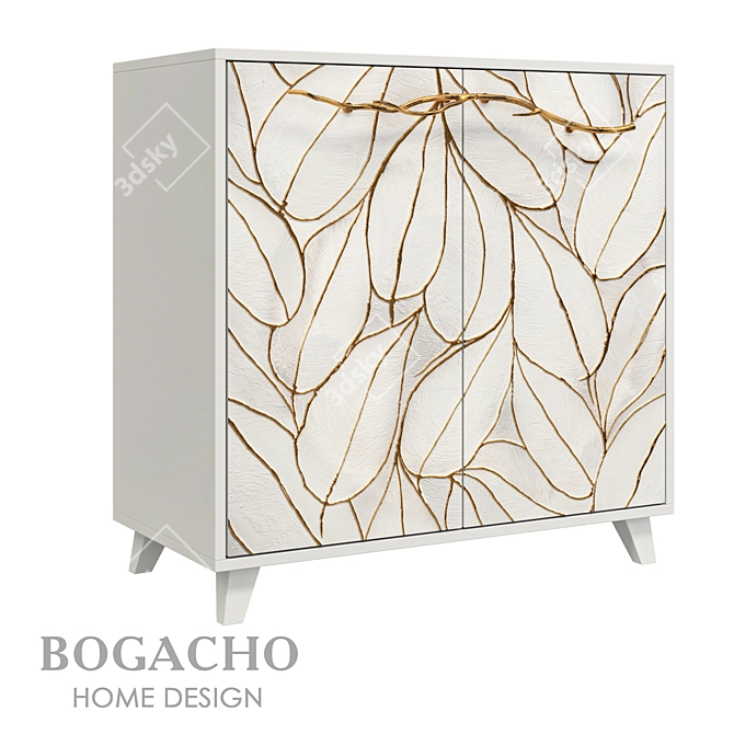 Artistic Hinged Door Chest 3D model image 1