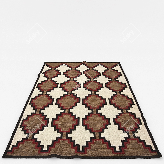 Versatile Set of 6 Rugs 3D model image 6