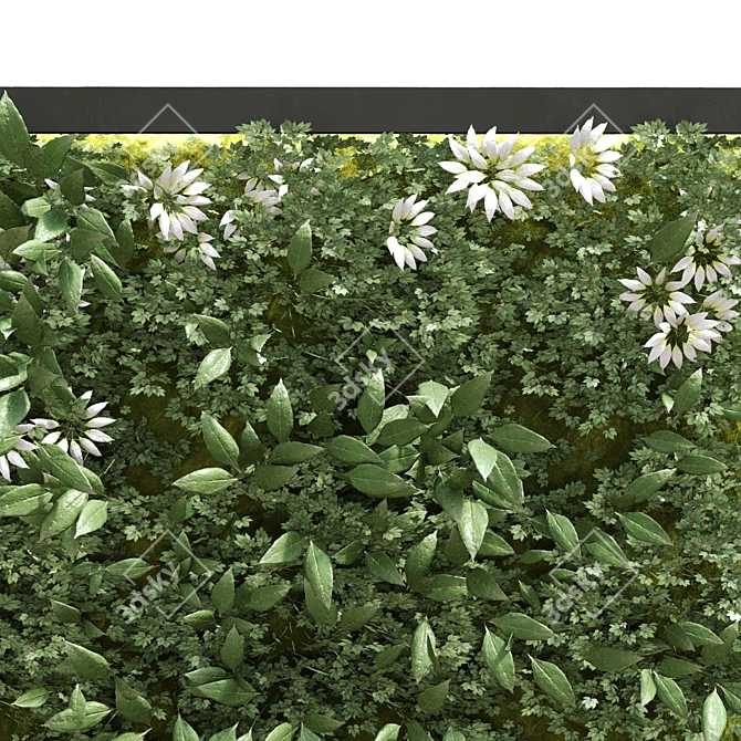 Vertical Greenery Set: Versatile Plant Decor 3D model image 4