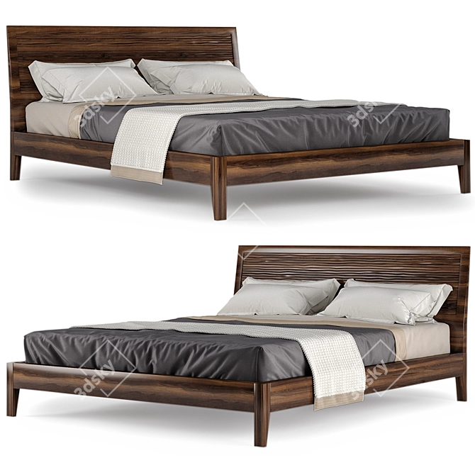 Benedetti SMILE Bed: Dune Collection 3D model image 1