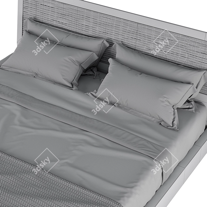 Benedetti SMILE Bed: Dune Collection 3D model image 4