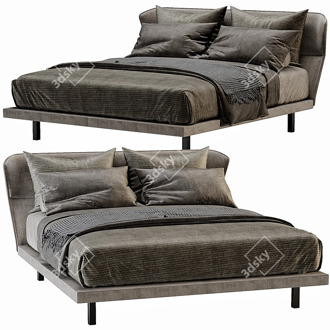 Sleek Molteni Azul Sofa: Modern Comfort for Any Space 3D model image 1