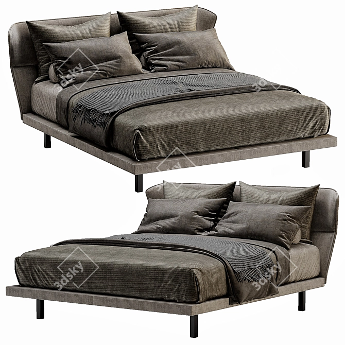 Sleek Molteni Azul Sofa: Modern Comfort for Any Space 3D model image 3
