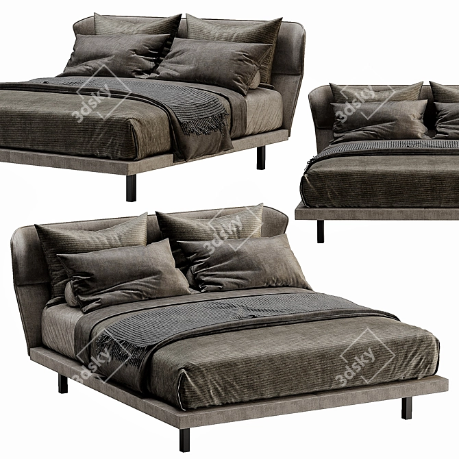 Sleek Molteni Azul Sofa: Modern Comfort for Any Space 3D model image 5