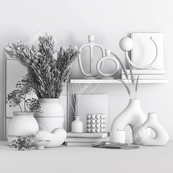 H&M Decorative Set-06: Stylish and Versatile Décor 3D model image 5