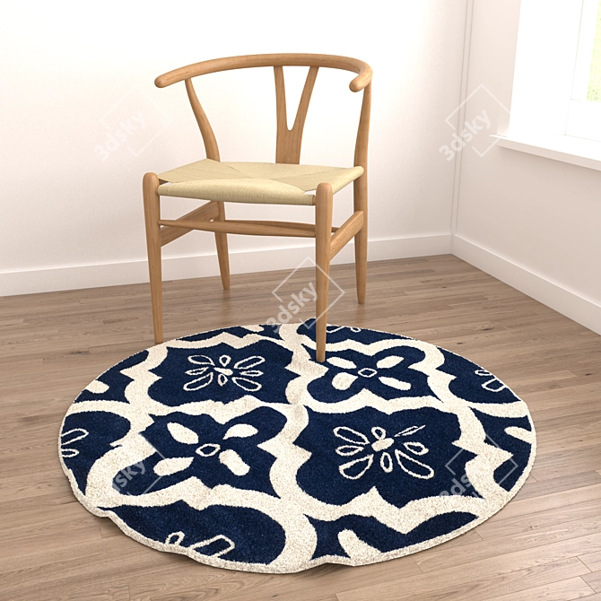 Versatile Set of 8 Rugs 3D model image 2