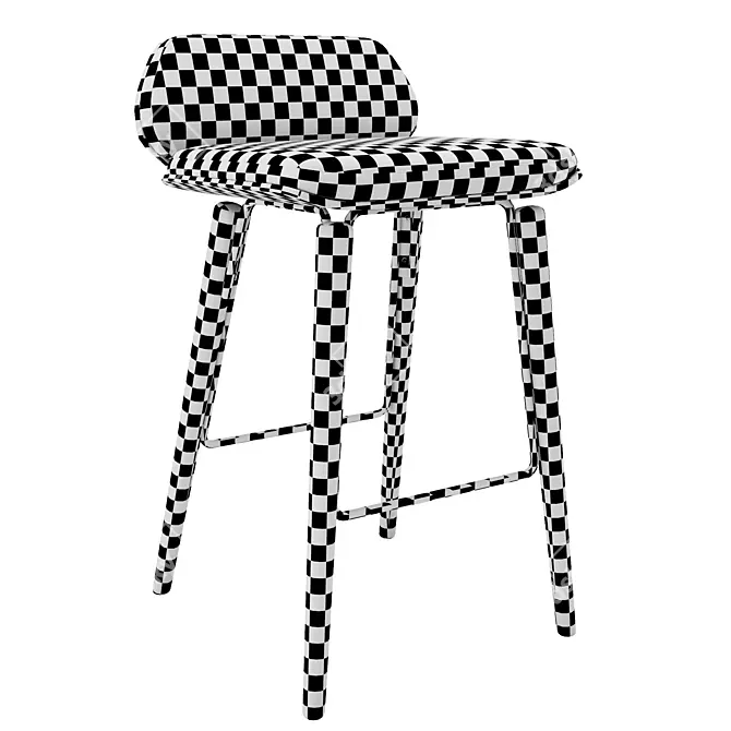 Elegant Praddy Broadway Bar Stool 3D model image 11