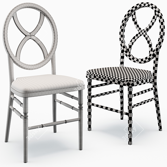 Stackable Albie Side Chair 3D model image 5