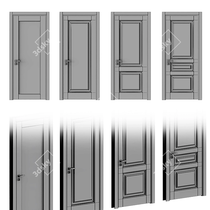 Venetian Elegance: Sofia Interior Doors 3D model image 4