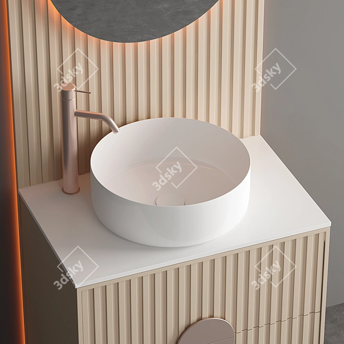 Contemporary Bathroom Storage | 750mm Width 3D model image 4
