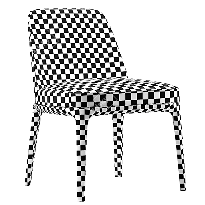 Stylish Poliform Sophie Chair 3D model image 4