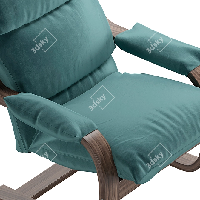 Onega Chair: Lightweight and Adjustable Backrest 3D model image 5