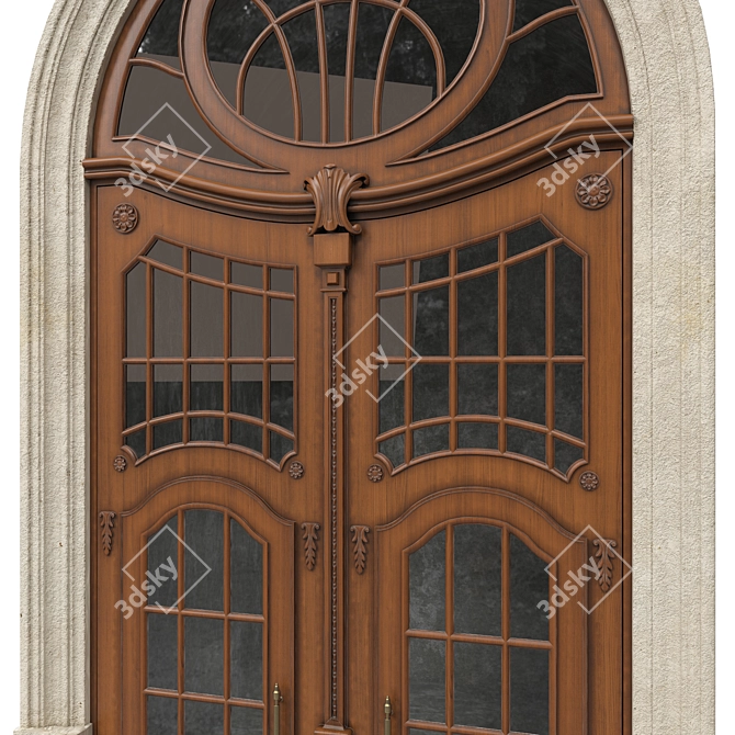 Classic Max 3D Door: 2500mm H-4800mm 3D model image 3