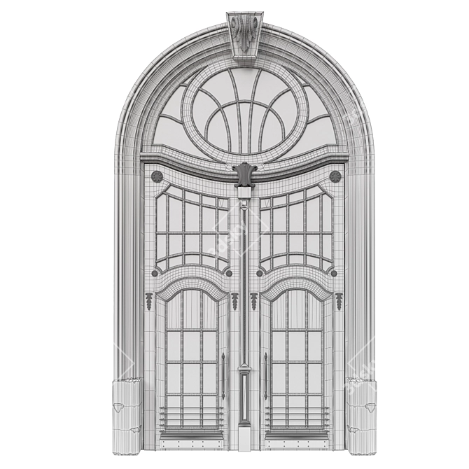 Classic Max 3D Door: 2500mm H-4800mm 3D model image 5