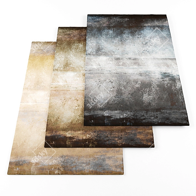 High-Resolution Rugs Bundle 3D model image 1