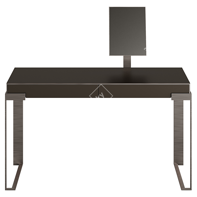 Fendi Aura Lady Desk with Lacquer Finish 3D model image 3