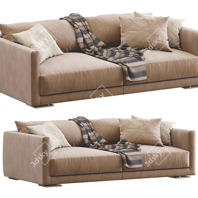 Elegant Bristol Sofa by Poliform 3D model image 1