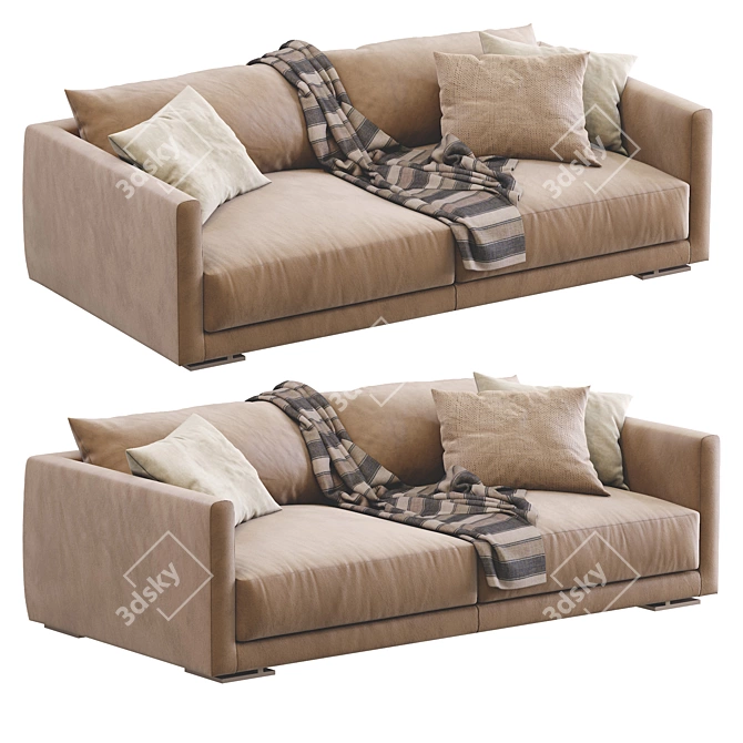 Elegant Bristol Sofa by Poliform 3D model image 3