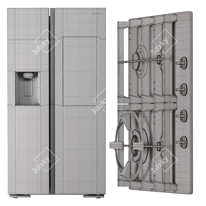 SAMSUNG Home Appliances Package 04 3D model image 6