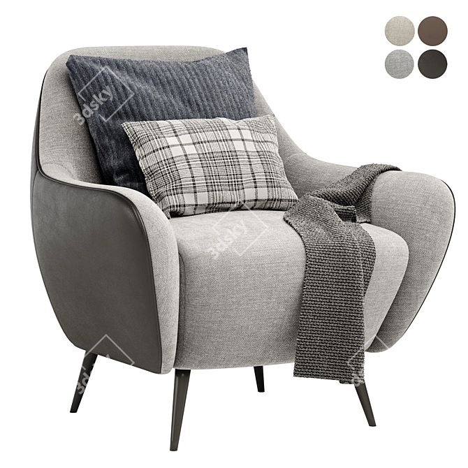 Nido Armchair: Ultimate Comfort and Style 3D model image 2