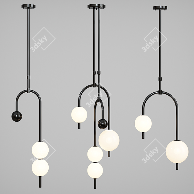 Stylish Tonder Design Lamps 3D model image 2