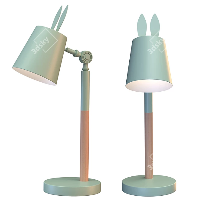 Scandi Bunny Table Lamp 3D model image 1