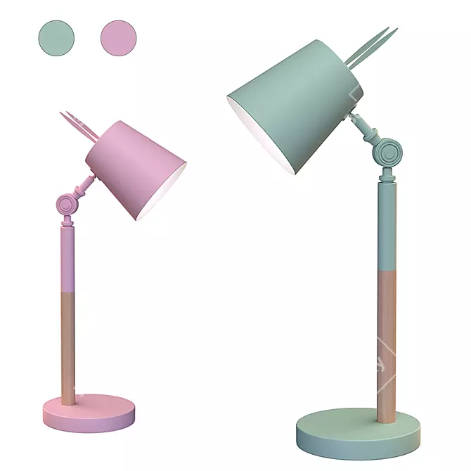 Scandi Bunny Table Lamp 3D model image 2