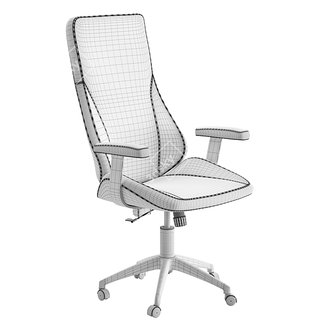 Ergo High Back Office Chair 3D model image 5