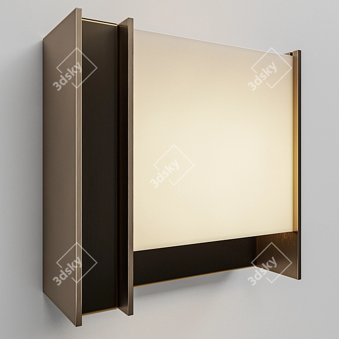 Venicem Glam Wall Lamp - Elegant Lighting Solution 3D model image 4
