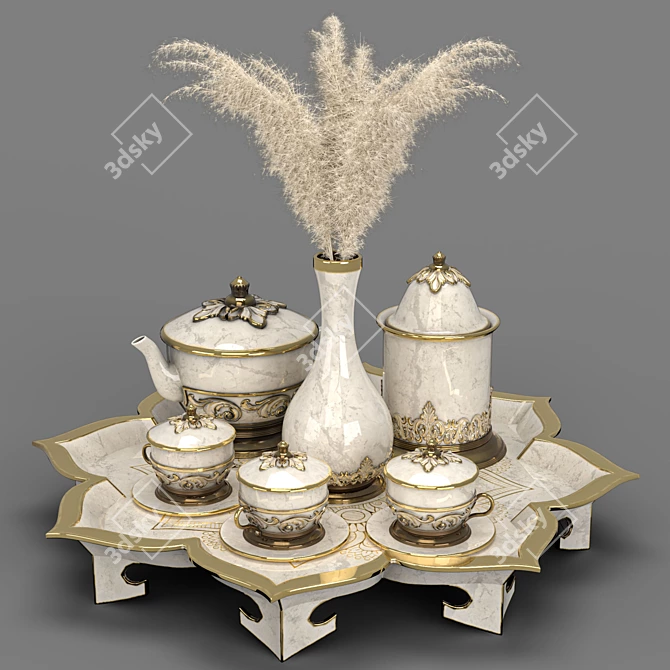 Decorative Set02: Modeling, Materials, Lighting & Rendering 3D model image 1