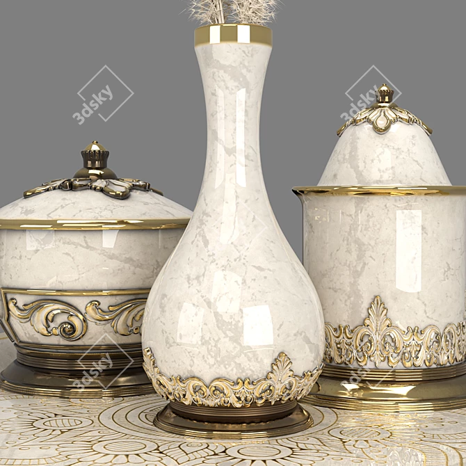 Decorative Set02: Modeling, Materials, Lighting & Rendering 3D model image 4