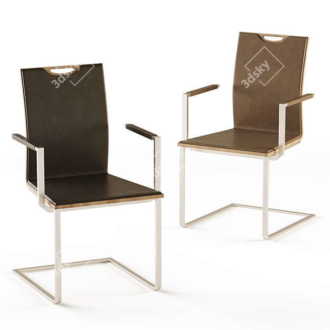 Gwinner Lena Chair: Stylish and Comfortable Seating Option 3D model image 2