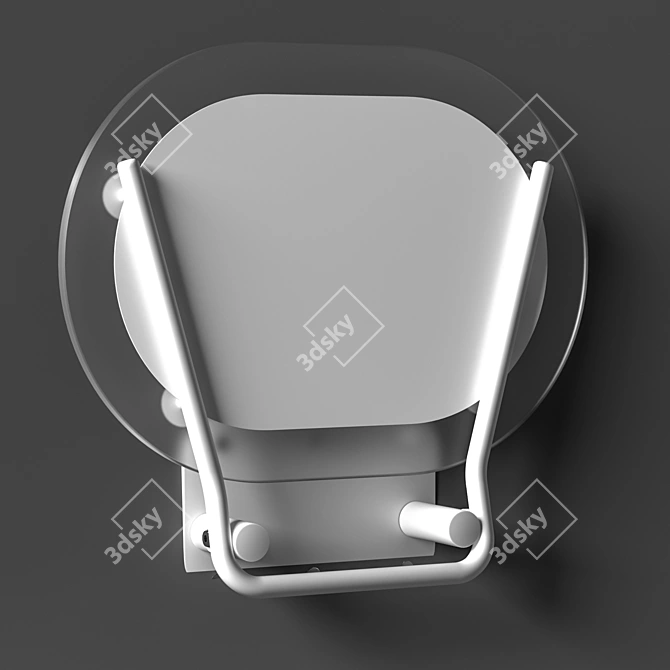 Ravak Ovo Chrome Shower Seat 3D model image 2