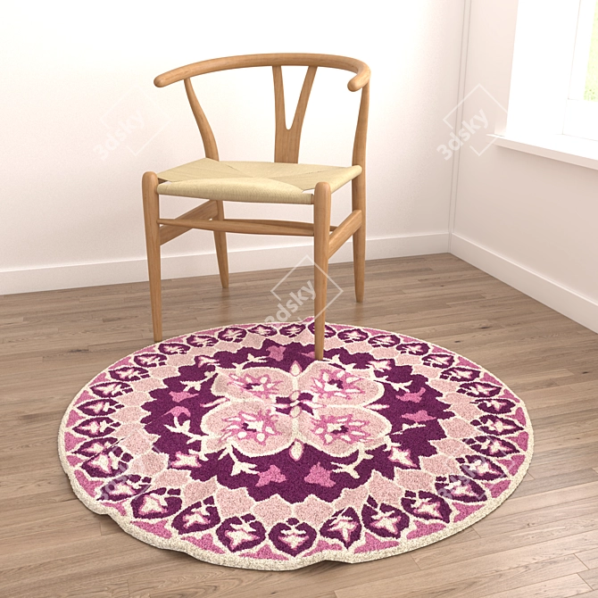 Versatile Set of 8 Rugs 3D model image 3