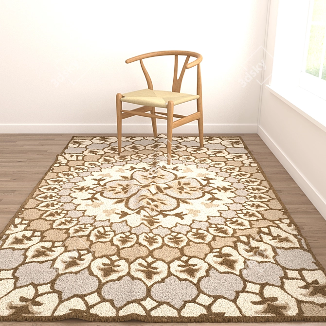 Versatile Set of 8 Rugs 3D model image 5