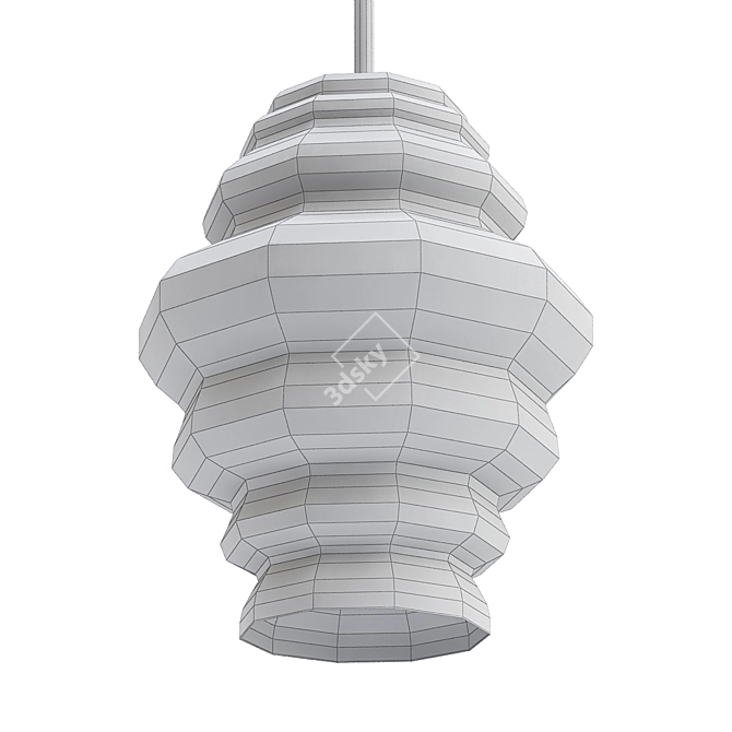 Elegant Natasha Pendant Light 3D model image 2