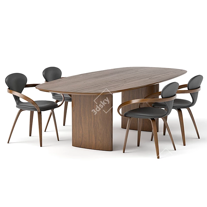 Apriori ST4 Rectangular Table 3D model image 1