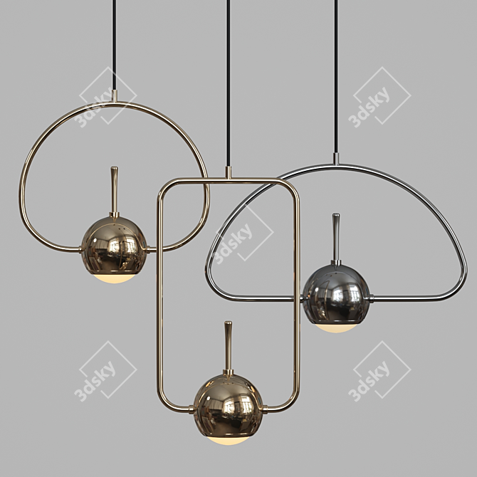 Sleek Design-Lamp: NUANCE 3D model image 3