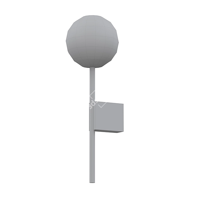 Sleek Ap Sphere Pendant 3D model image 2