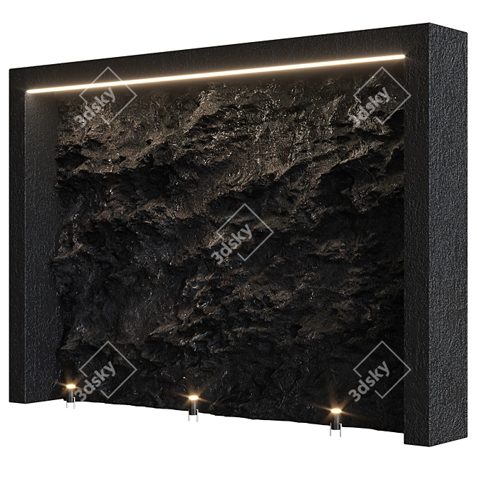 Versatile Stone Wall Panel 3D model image 3