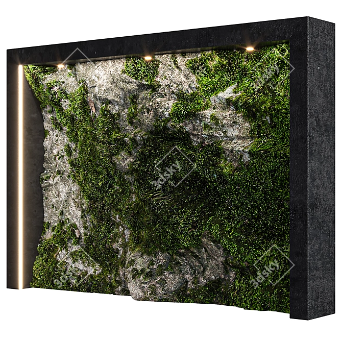 RockWall15: Premium Stone Wall Design 3D model image 4