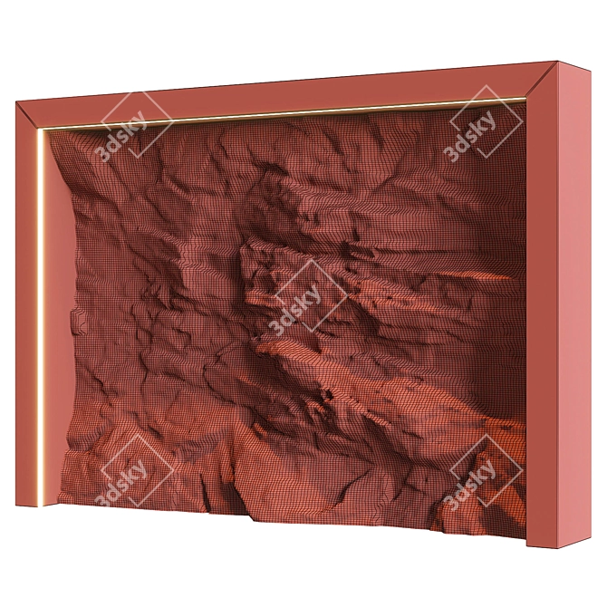 RockWall15: Premium Stone Wall Design 3D model image 5