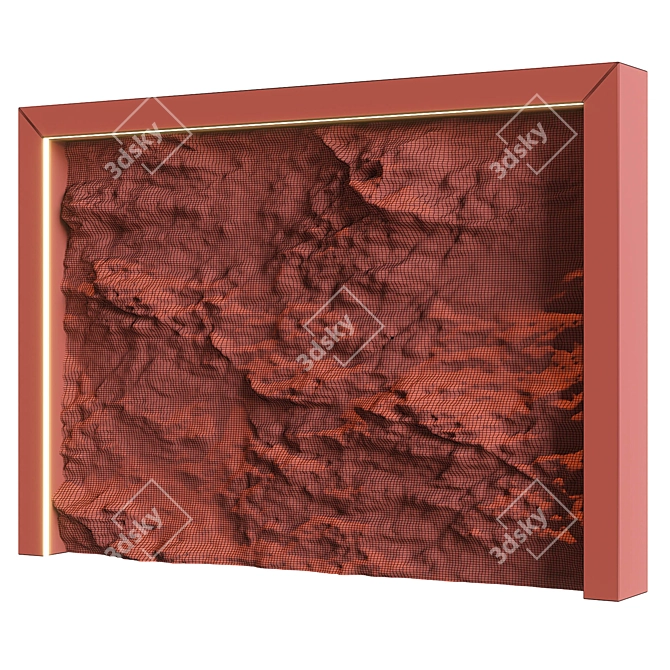 RockWall15: Premium Stone Wall Design 3D model image 7