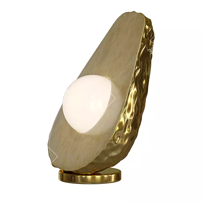 Avocado Ceramic Table Lamp - Modern Pop Art Design 3D model image 3