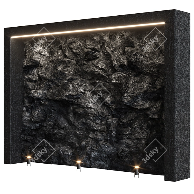 Sleek Stone Wall16: Versatile, Easy-to-Use 3D model image 4