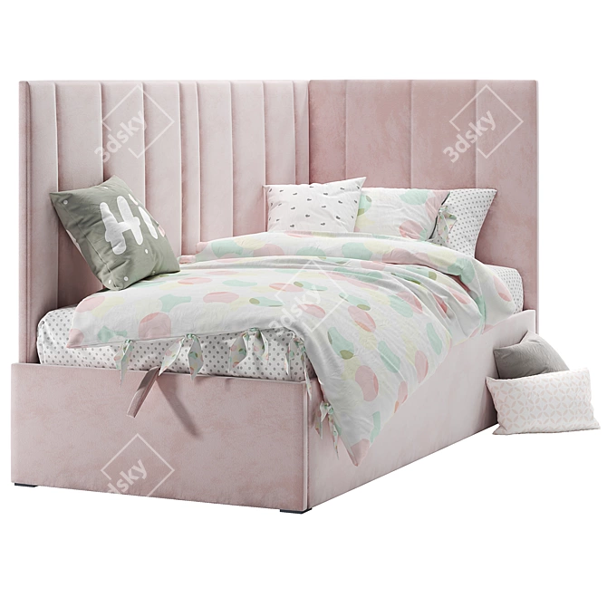 Sophie Soft Ottoman Bed - 200x90 3D model image 3